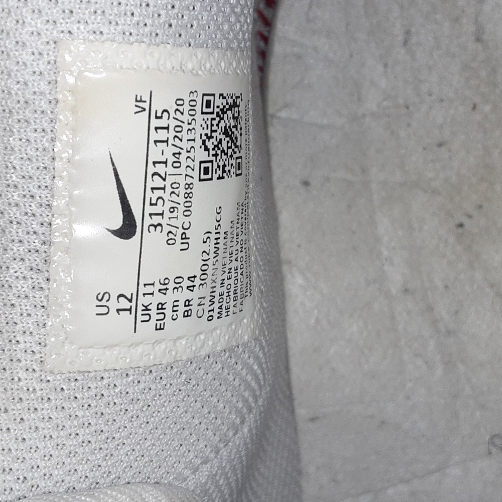 Men's size 12 Air Force One sneakers - Picture 13 of 16